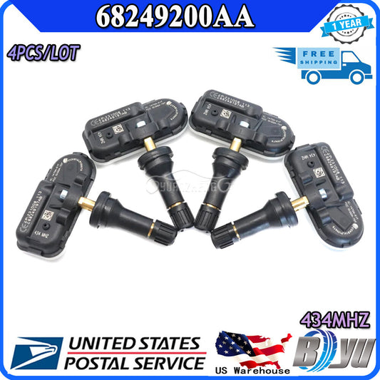 68249200AA 4X new TPMS Sensor for RAM 2500 Tire Pressure Monitoring System