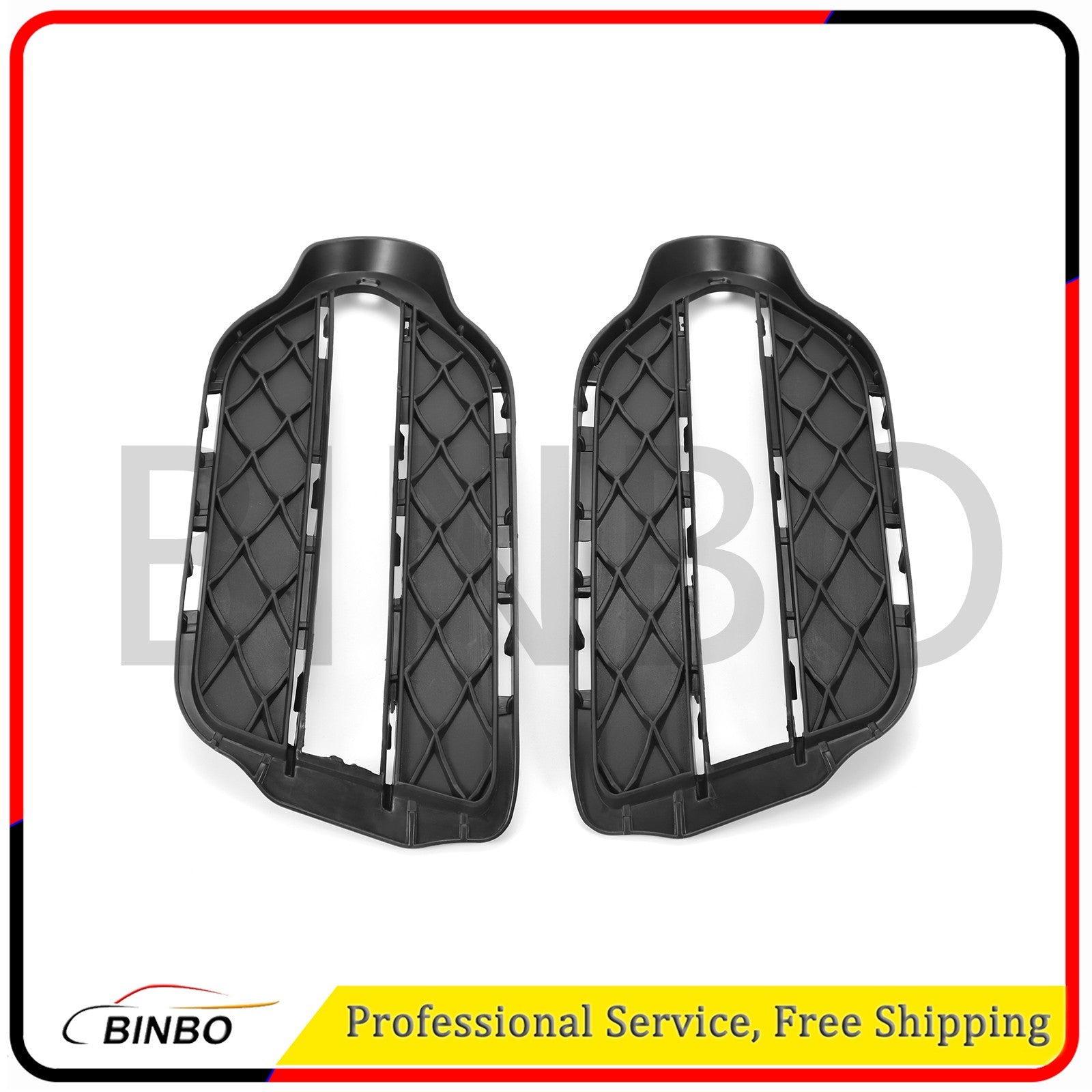 Bumper Grille For 2013-2015 for Mercedes for Benz GLK350 Driver and Passenger Side