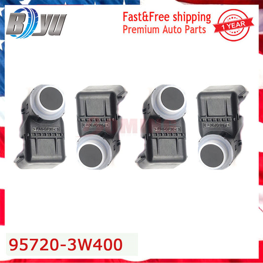 4Pcs Black Reverse Parking Sensor 95720-3W400 for 2014-2016 for Kia Sportage