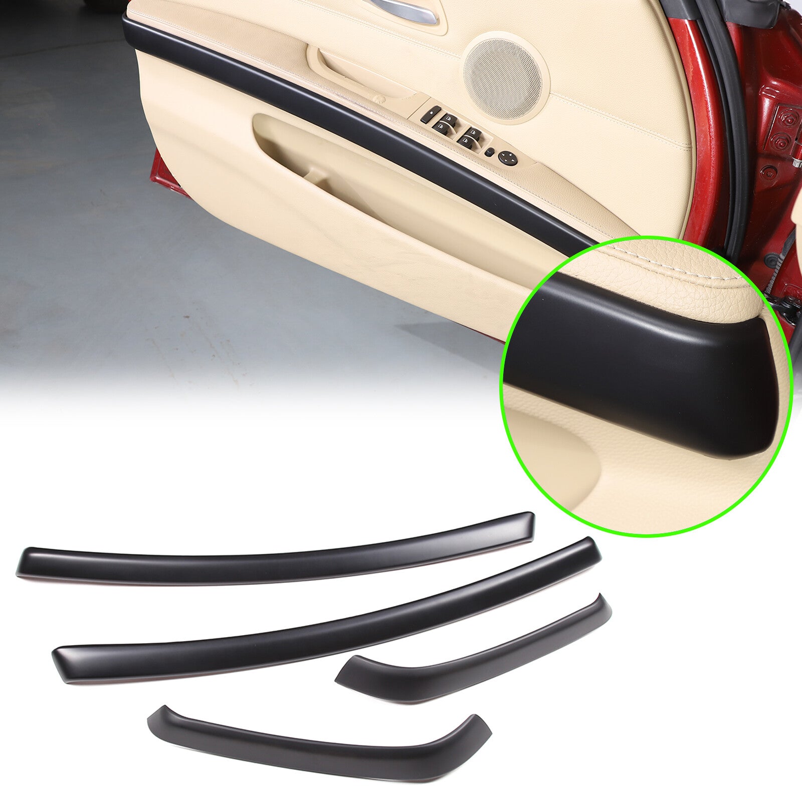 ABS matte black side triangle trim panels for Toyota Supra 19-22