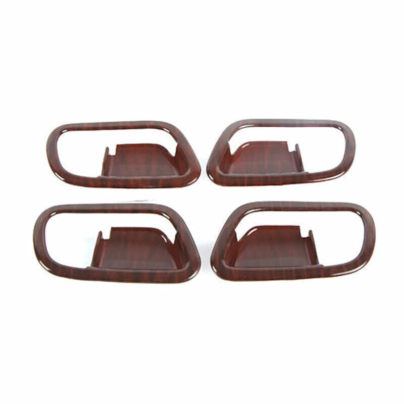 Inner Door Handle Bowl Cover Trim for Nissan Armada Y62 2017-2020 Red Wood Grain