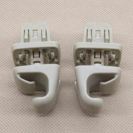 2-Pack Beige Sun Visor Clips 74348-33040-E0 Suitable for Toyota for Camry (07-11) and for Corolla (2008-13)