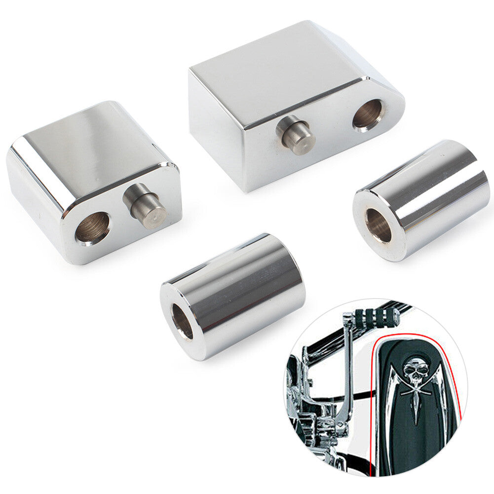 1-1/4 Driver Floorboard Spacer Extension Fit for Harley Street Tri Glide Chrome