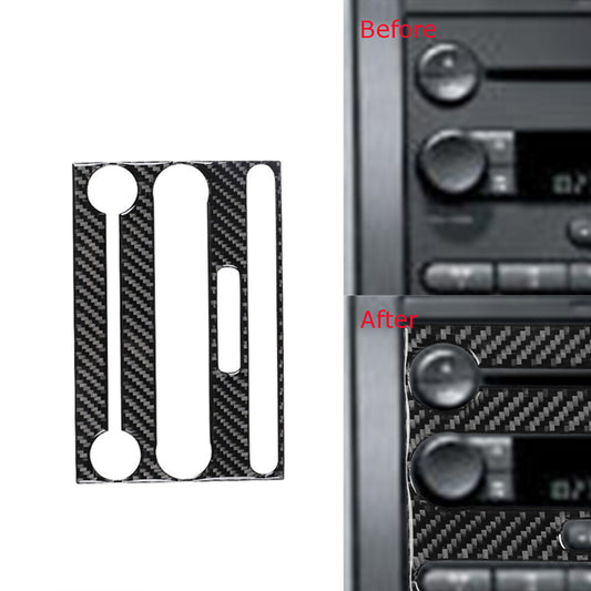Carbon Fiber Center Control Panel Trim Cover Type B for Ford F150 2004-2008