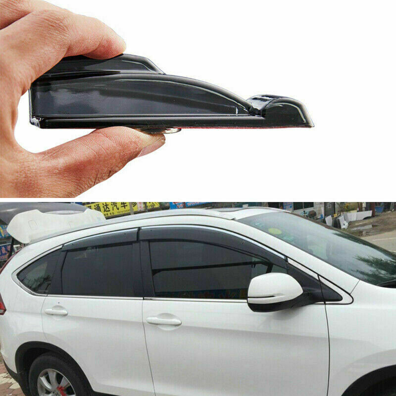 for Honda CR-V 2012-2016 W/Chrome Acrylic Sun Shield Door Window Visor Cover 4x