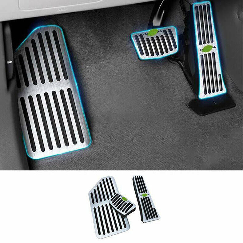 for Kia Carnival 2022-2024 Chrome Brake Gas Accelerator Pedal Cover Pad Cap Trim