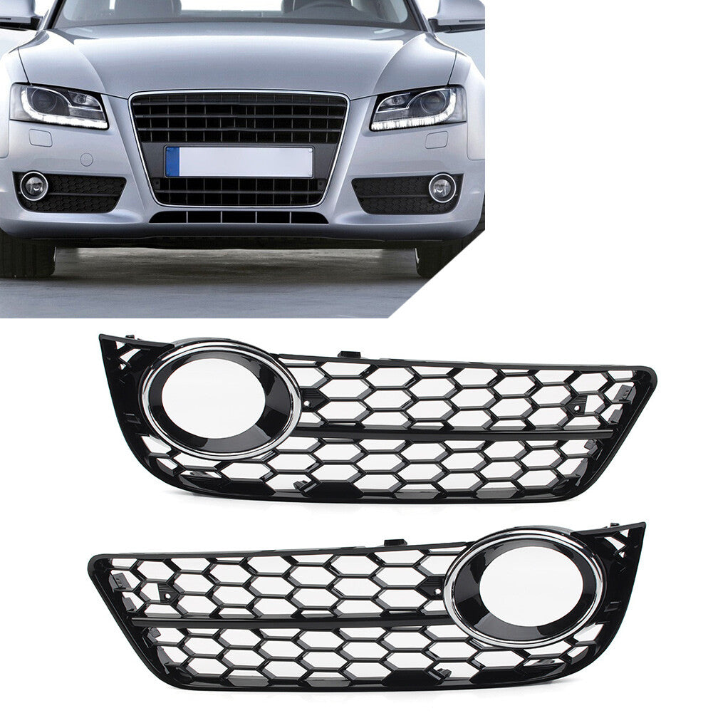 Honeycomb mesh front bumper fog light grille protector for Audi A5 2008 - 2011 2010