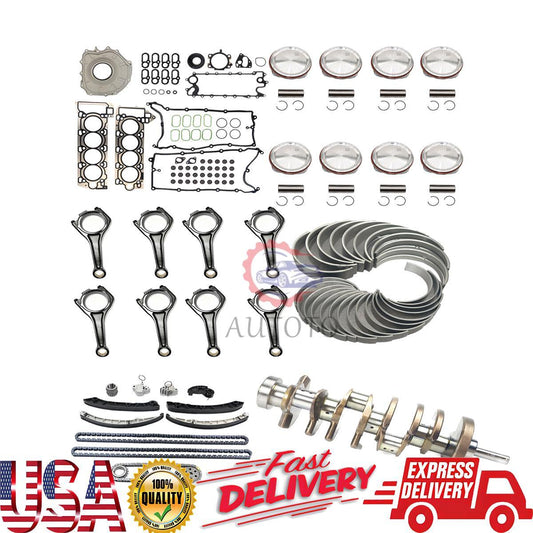 AJ133 Engine Rebuild Kit - Timing Chain Kit Connecting Rod Crankshaft for Jaguar