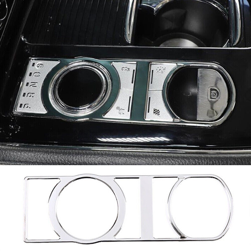 Fit for Jaguar XJ 2010-19 Steel Chrome Gear Shift Button Switch Trim Accessories
