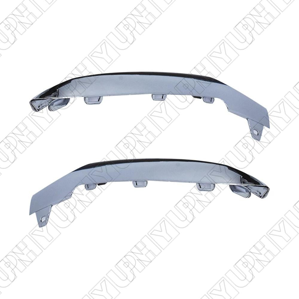 Front Bumper Chrome Trim Molding PAIR LR for Mercedes W212 E350 2014 -16