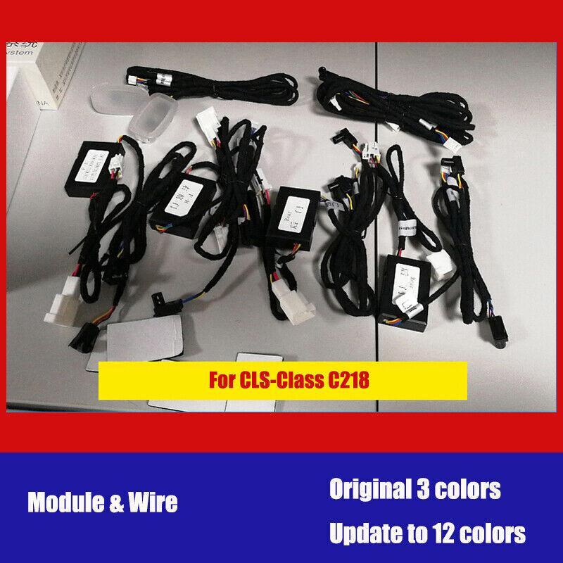 3 color update to 12 colors ambient light set for Mercedes-Benz Car CLS W218