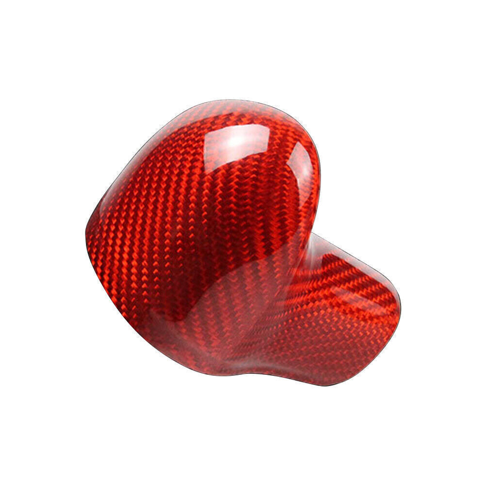 Carbon Fiber Shift Knob Cover Shell for Audi A4 A5 Q5 Q7 A6 A7 S6 S7 2012-16 Red