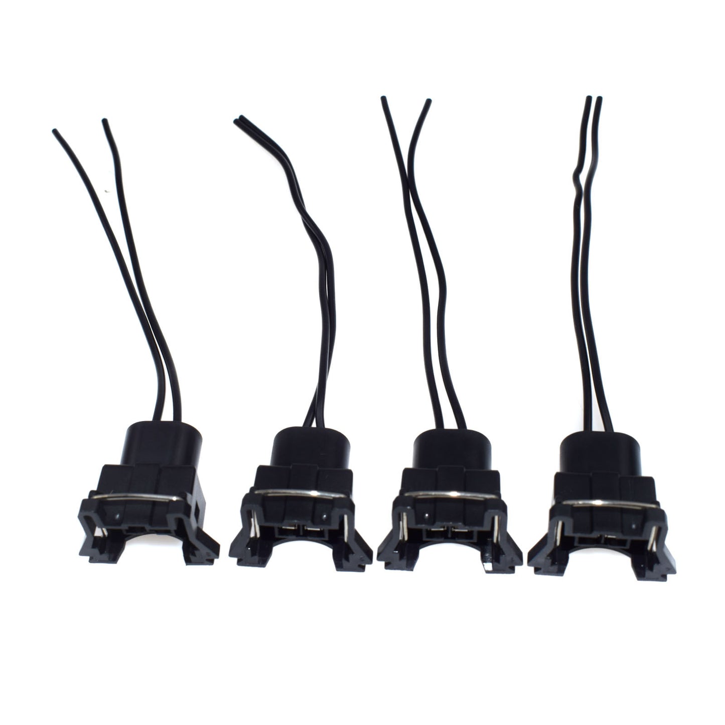 4Pcs Fuel Injector Connector Wiring Plugs Clips Pigtail Cut Splice Universal-