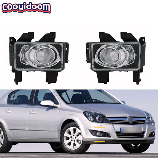 A pair of DRL front bumper fog lights for Opel Astra H 2007 2008 2009 2010 2011 2012