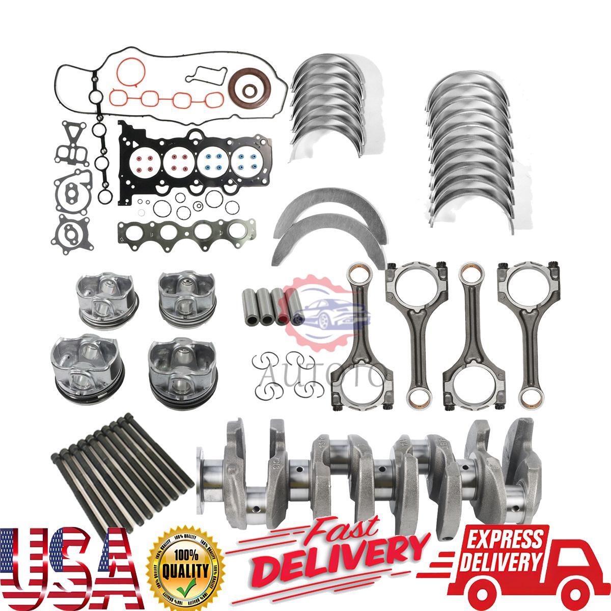 G4FJ Engine Crankshaft Rods Pistons Gasket Bearings Rebuild Kit Fits for Hyundai