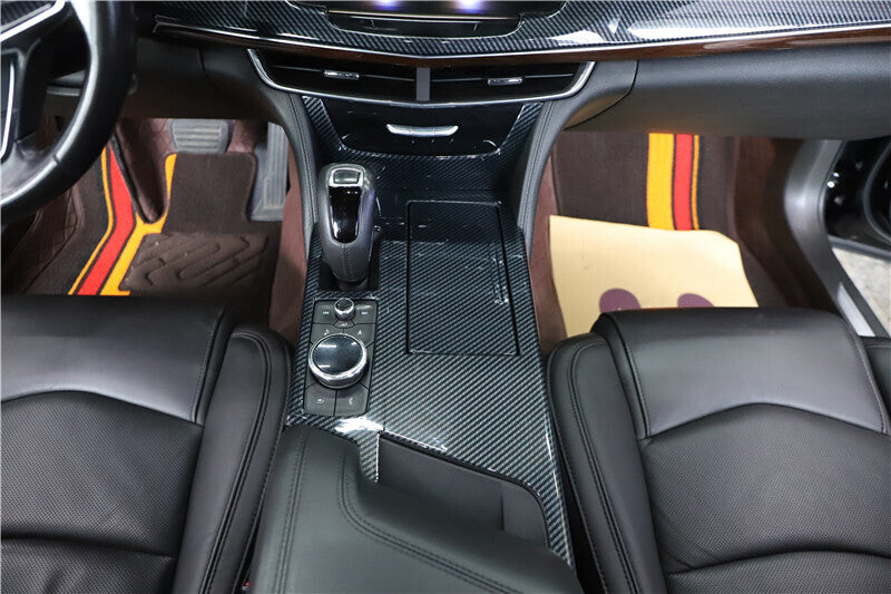 for Cadillac CT6 2016-2020 Carbon Fiber Interior Centre Decoration Full Set Trim