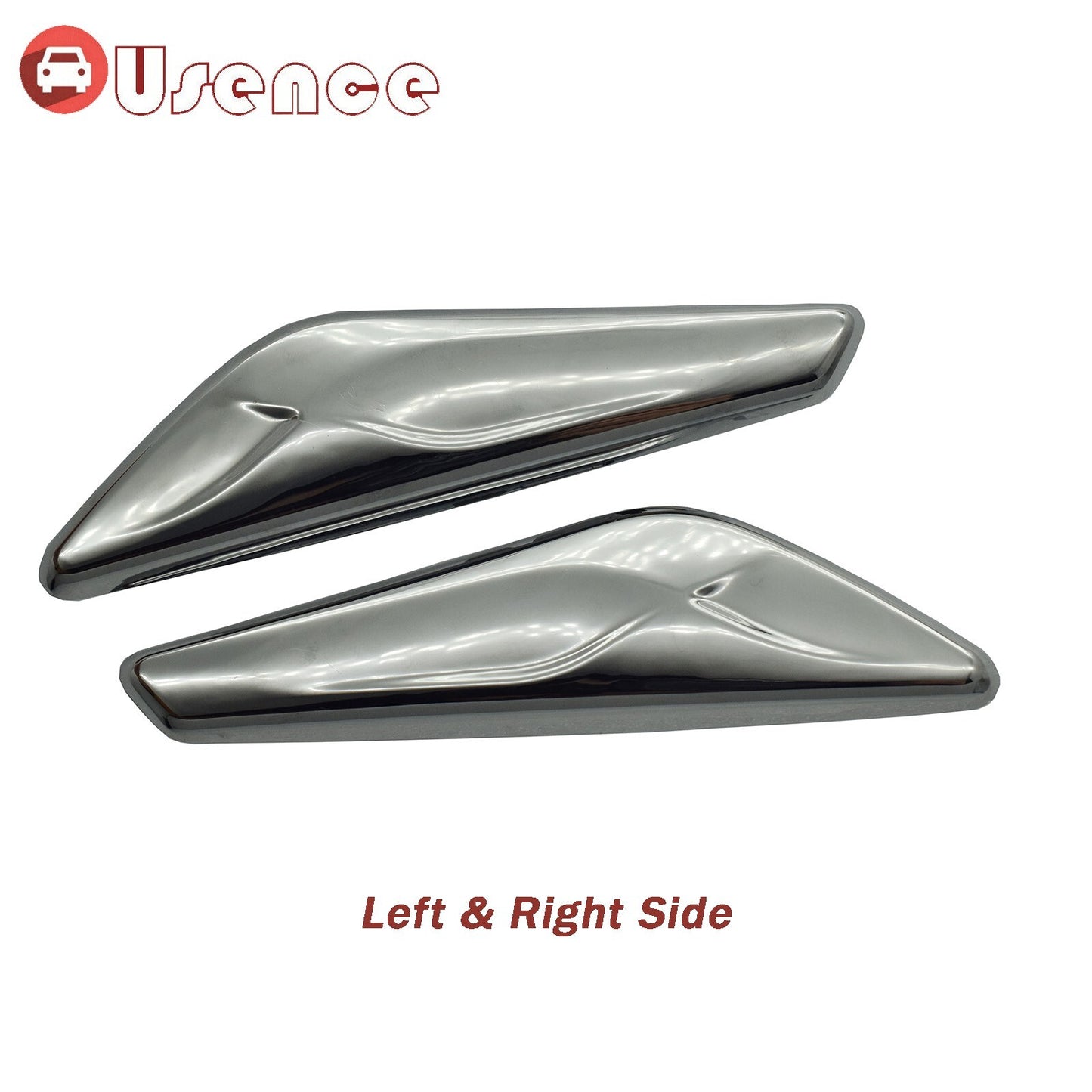 A Pair Fender Trim Finisher Chrome Front Left Right Side for BMW X3 X4 F25 F26