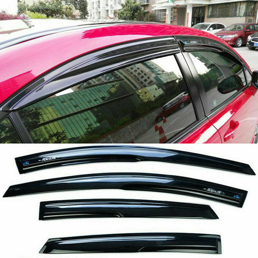 for Honda for Civic Sedan 2006-2011 Black ABS Door Window Vent Visors Sun Rain Guard