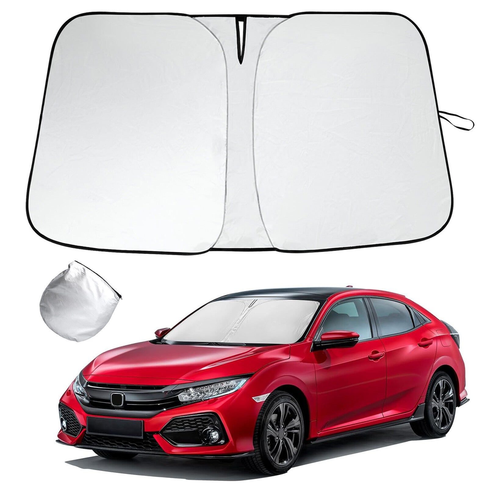 For 2016-2021 for Honda for Civic Front Windshield Sun Shade UV Block Cover Accessories