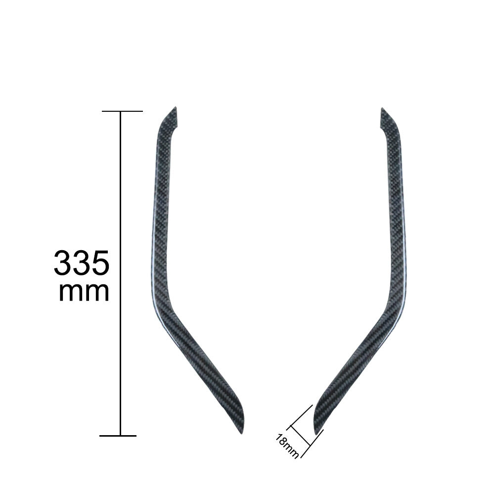 Carbon Fiber Watercup Decorative Strip Trim Cover for Honda for Civic Coupe 2013-15