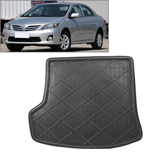 for Toyota for Corolla 2007-13 Rear Trunk Cargo Mat Liner Boot Floor Tray Carpet Blk