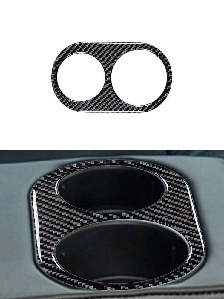 1X Carbon Fibre Rear Cup Holder Trim for Jaguar XF 2009-2011