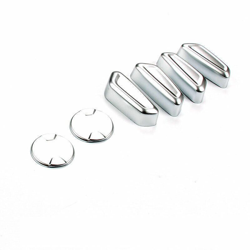 6P for Ford Explorer Electric for Seat Adjust Button Silver Matte 2020-24 Cover Trim