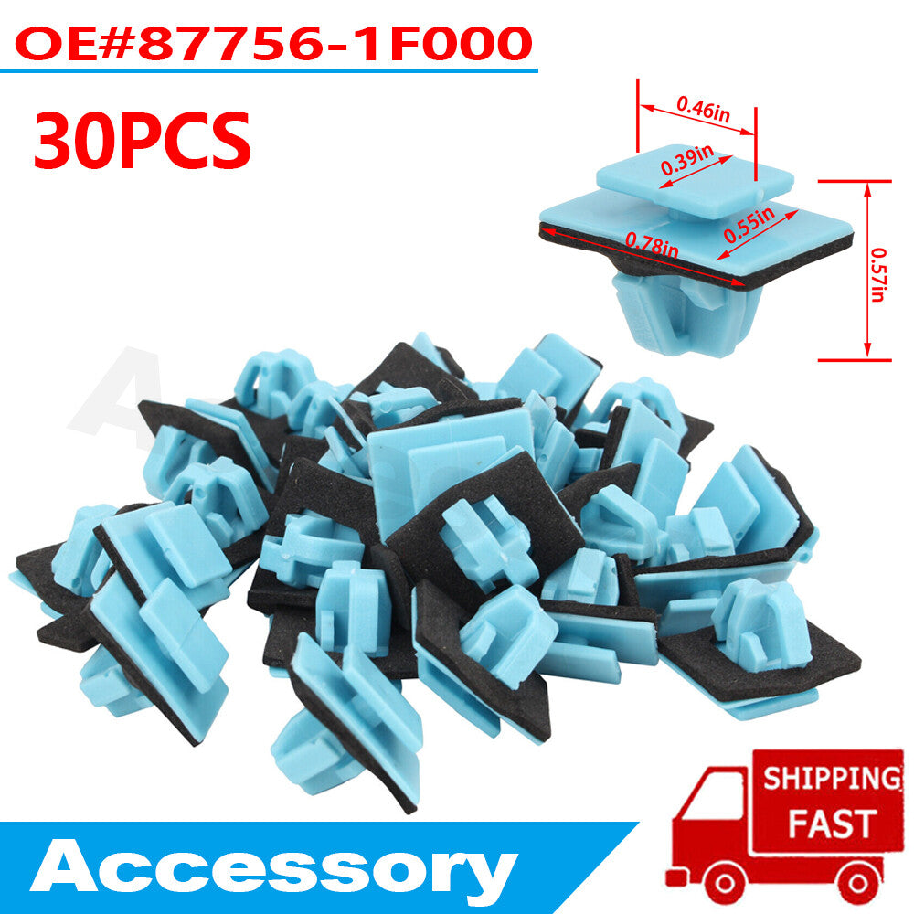 30 Rocker Panel Retainer Molding Clips for Hyundai Santa Fe for Kia Soul Sport