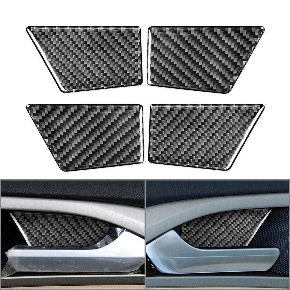 4xT¨¹rgriffschalen-Abdeckungsverkleidung f¨¹r for Ford Mondeo 13¨C19 Kohlefaser schwarz