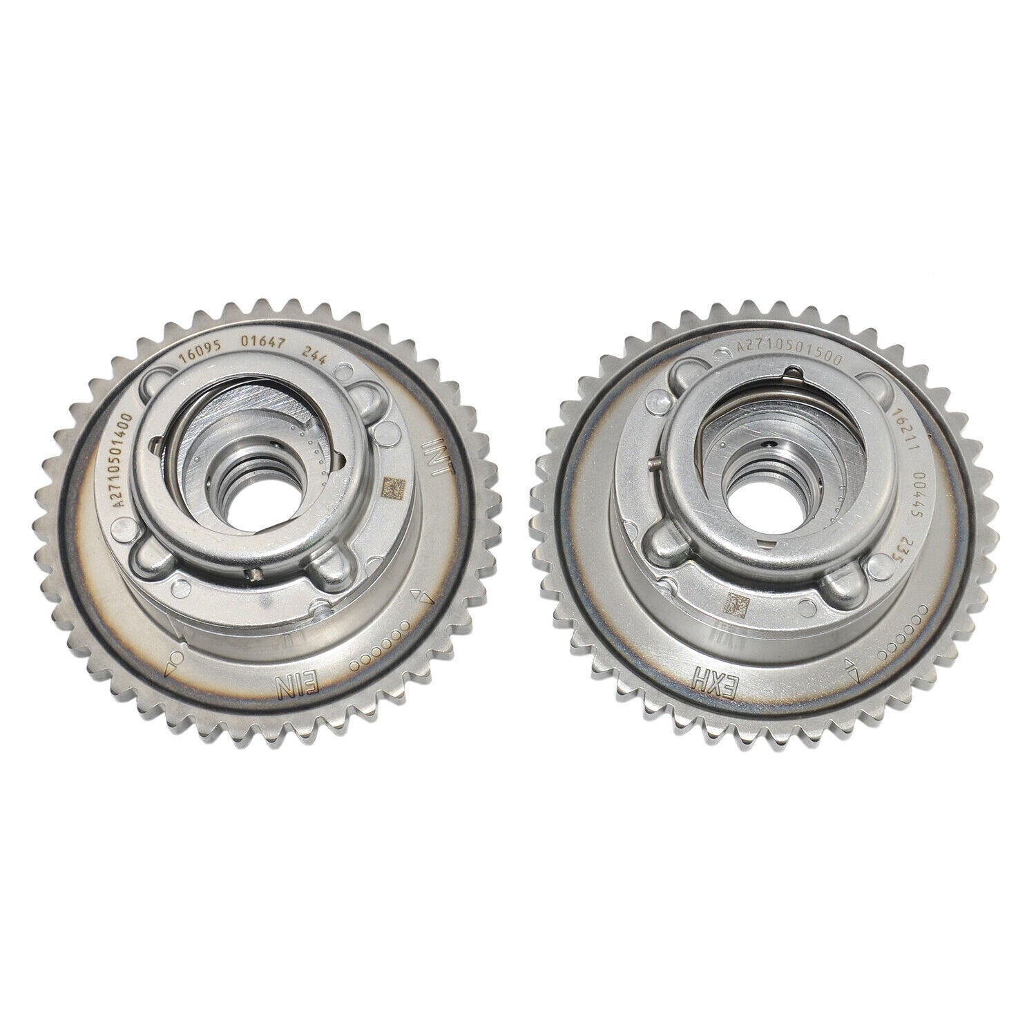 2¡ÁA2710501400 Camshaft Adjuster Gears Intake Exhaust for Mercedes-Benz M271 W204