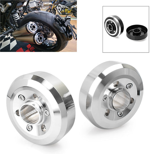 for BMW R NINE T 2014 2015 2016 Exhaust Tips Cover Frame Chrome motorcycle 2pcs