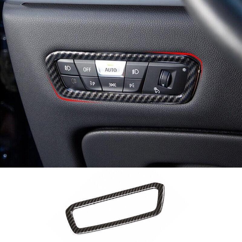 for BMW X7 G07 2019-2023 Carbon Fiber Style Function Control Button Frame Trim