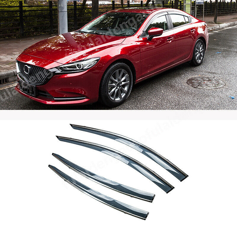 for Mazda 6 Atenza 2019-2021 Transparent Window Visor Shades Sun Rain Guard Vent