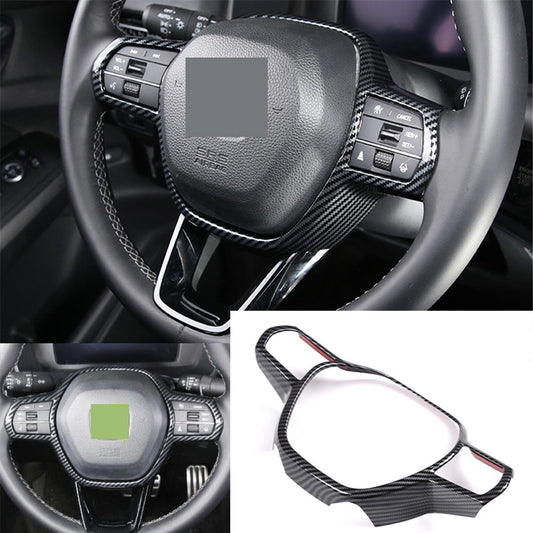 Carbon Fiber ABS Inner Steering Wheel Panel Cover for Honda for Civic 11th 2022 2023