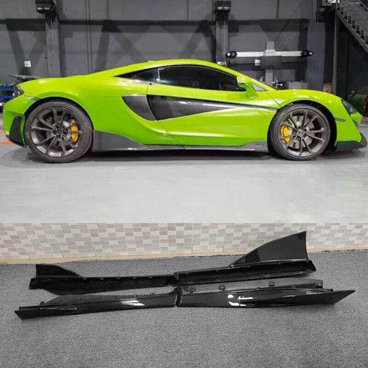Suitable for McLaren MP4-12C 650S carbon fiber side skirts, bumper slip splitter, diffusioner.