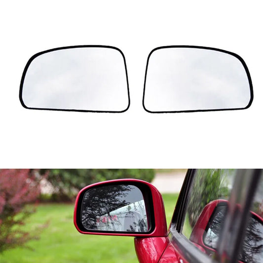 Pair for Nissan Tiida 2005-10 Outside Wing Door Side Rearview Mirror Lens Glass