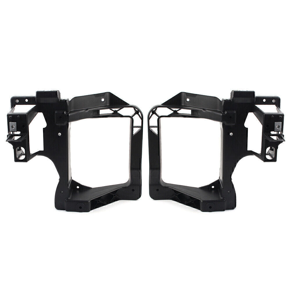 Headlight Head Lamp Mount Bracket Support Set for Jeep Cherokee 2014-2018 Black