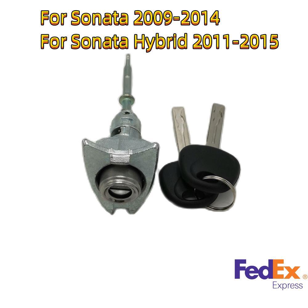 Car Door Lock Cylinder 2 Keys 81970-3SA00 For Sonata 2009-2014 Hybrid 2011-15