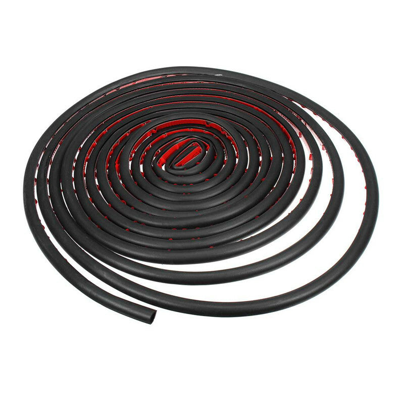8M Car Seal Strip D-shape Rubber Pad Seal Strip Weatherstrip Seals Hollow Mat
