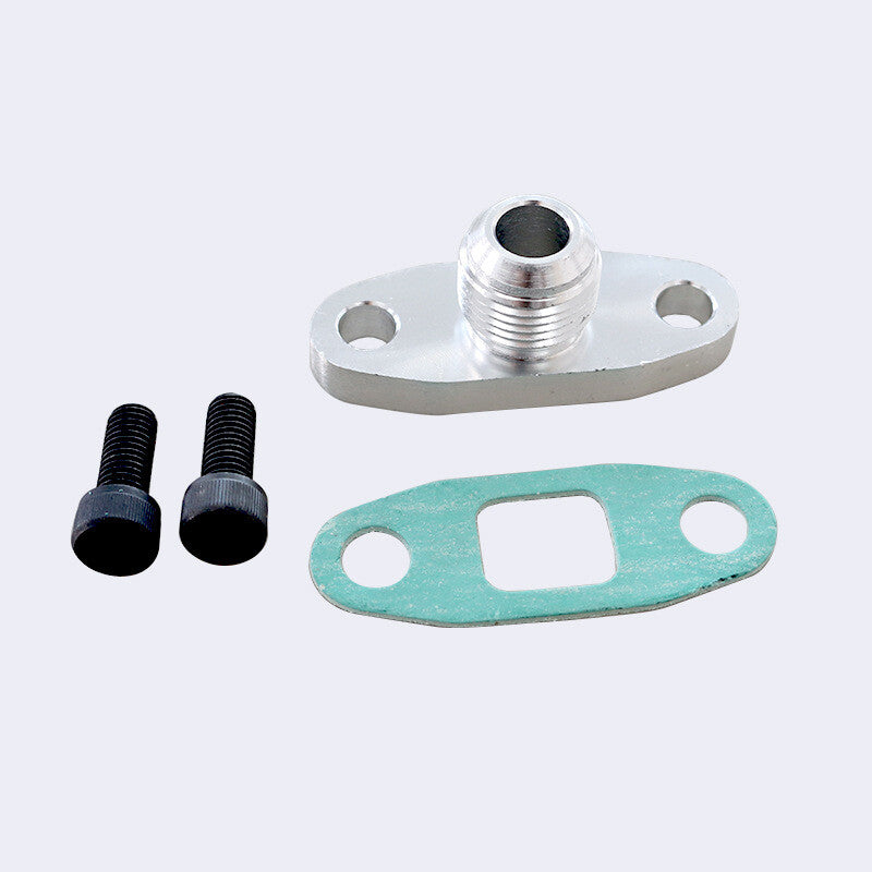 Turbine oil drain socket flange gasket adapter kit 4AN accessories for T3 T4 T60 T70