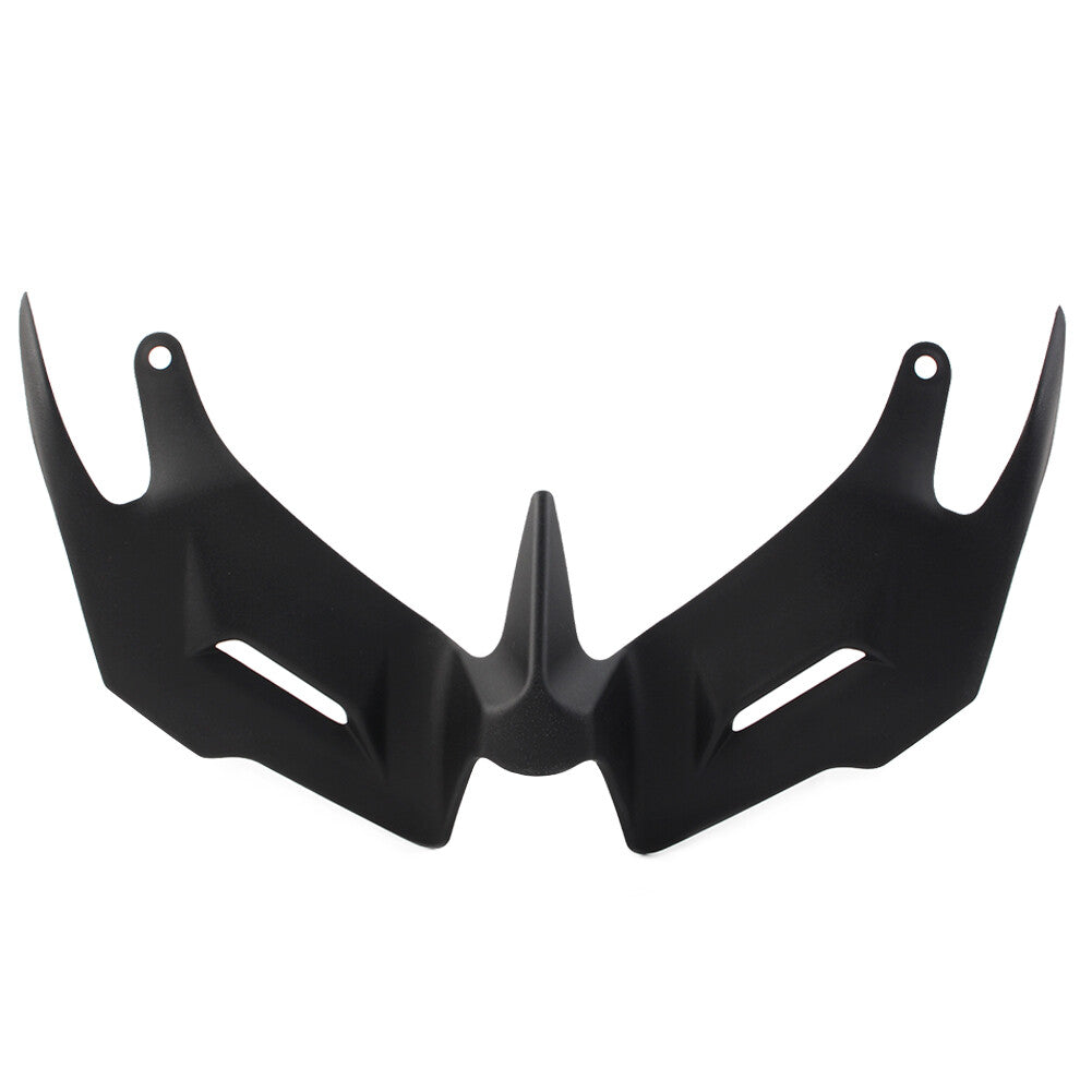 Black Front Fairing Aerodynamic Winglets Spoiler for Yamaha YZF R3 R25 2014-2018