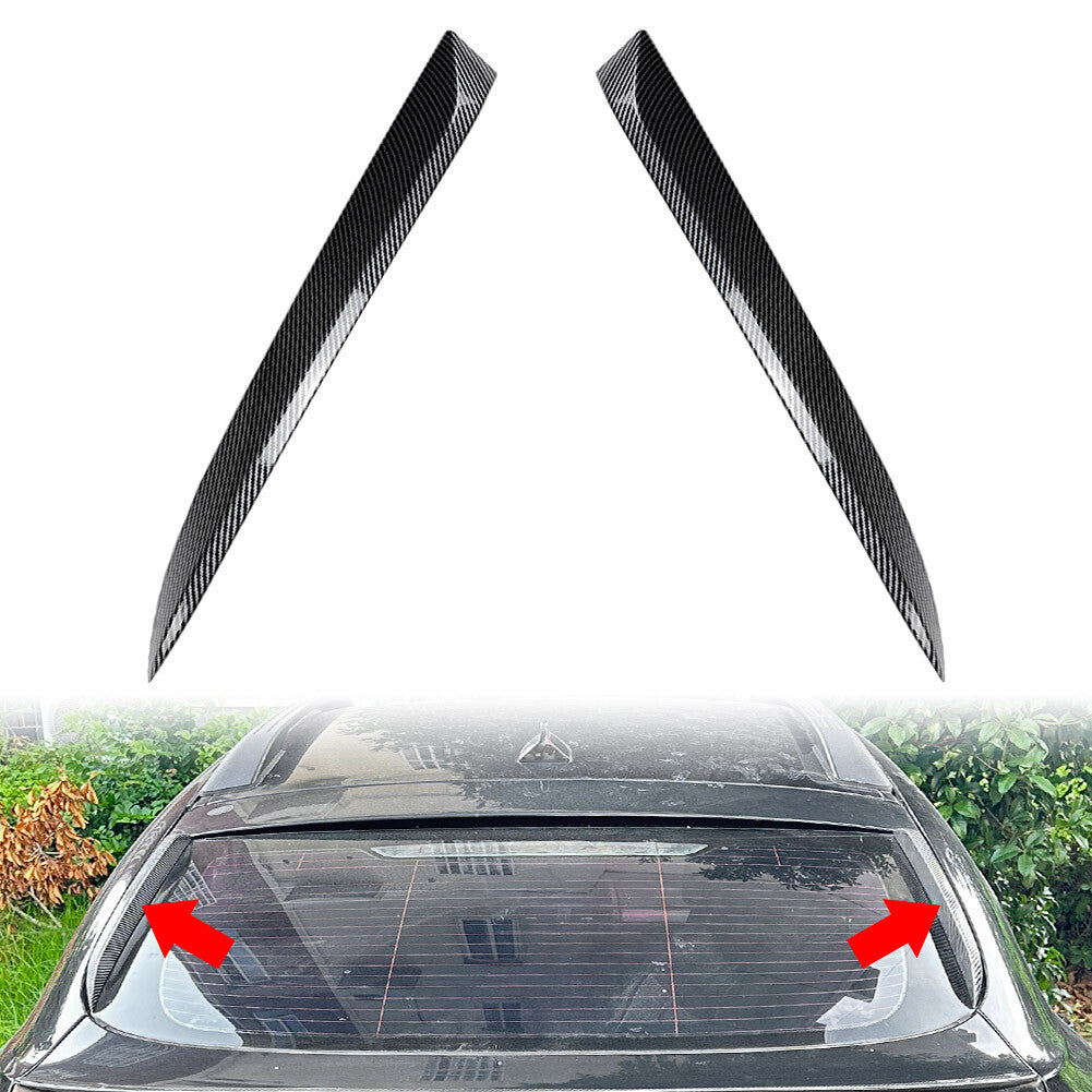 Rear Window Side Spoiler Wings Lip Body Kit Fit for BMW X6 X6M E71 E72 2008-2014