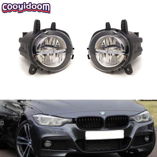 For 2012-2018 for BMW 3 Series F30 F35 LED Front Fog Lights With Bulbs Left+Right