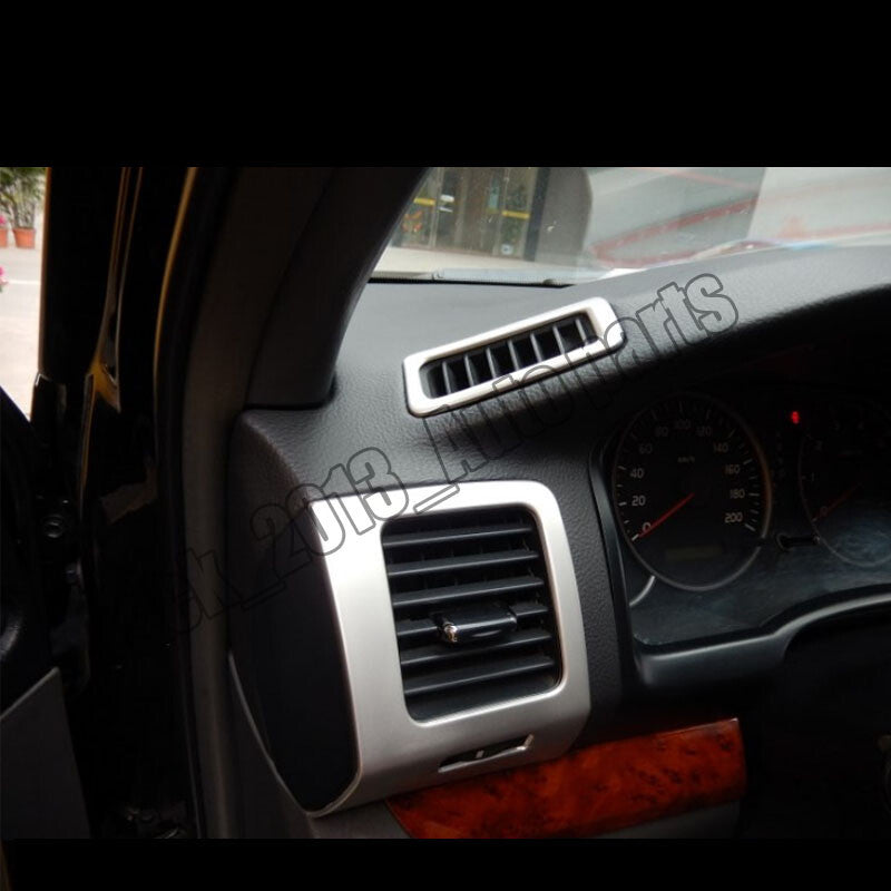 4PCS Dashboard Air Vent Outlet Frame Trim Cover for Toyota prado fj120 2003-2009