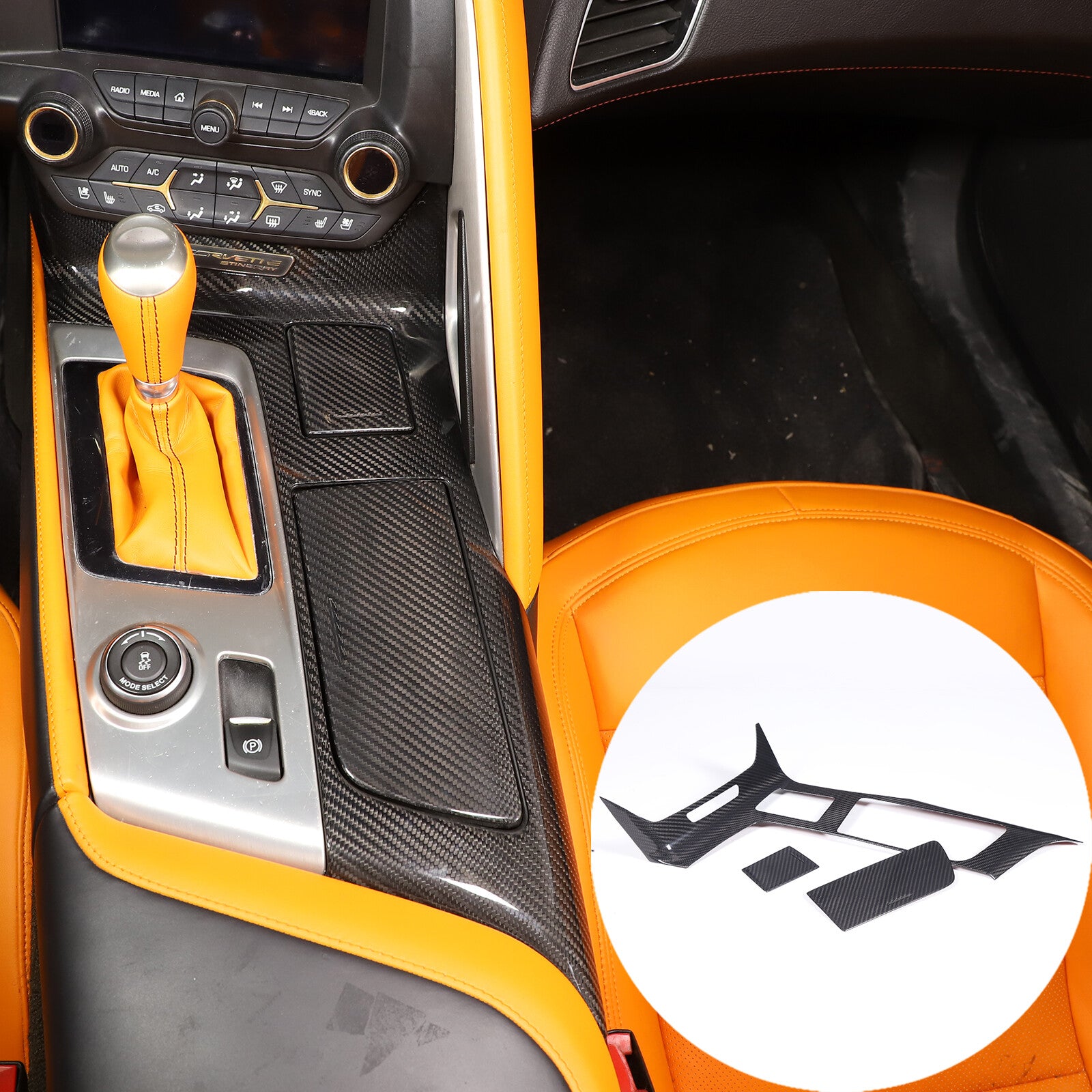 Front windshield sunshade UV protection block for Corvette C8 2020-2024