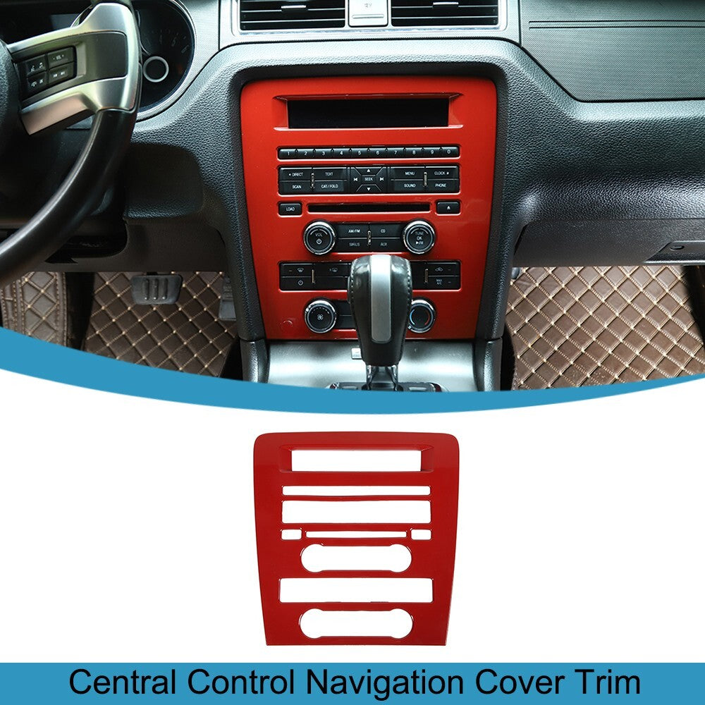 Central Control CD Navigation Panel Trim for Ford for Mustang 2009-2013 Accessories