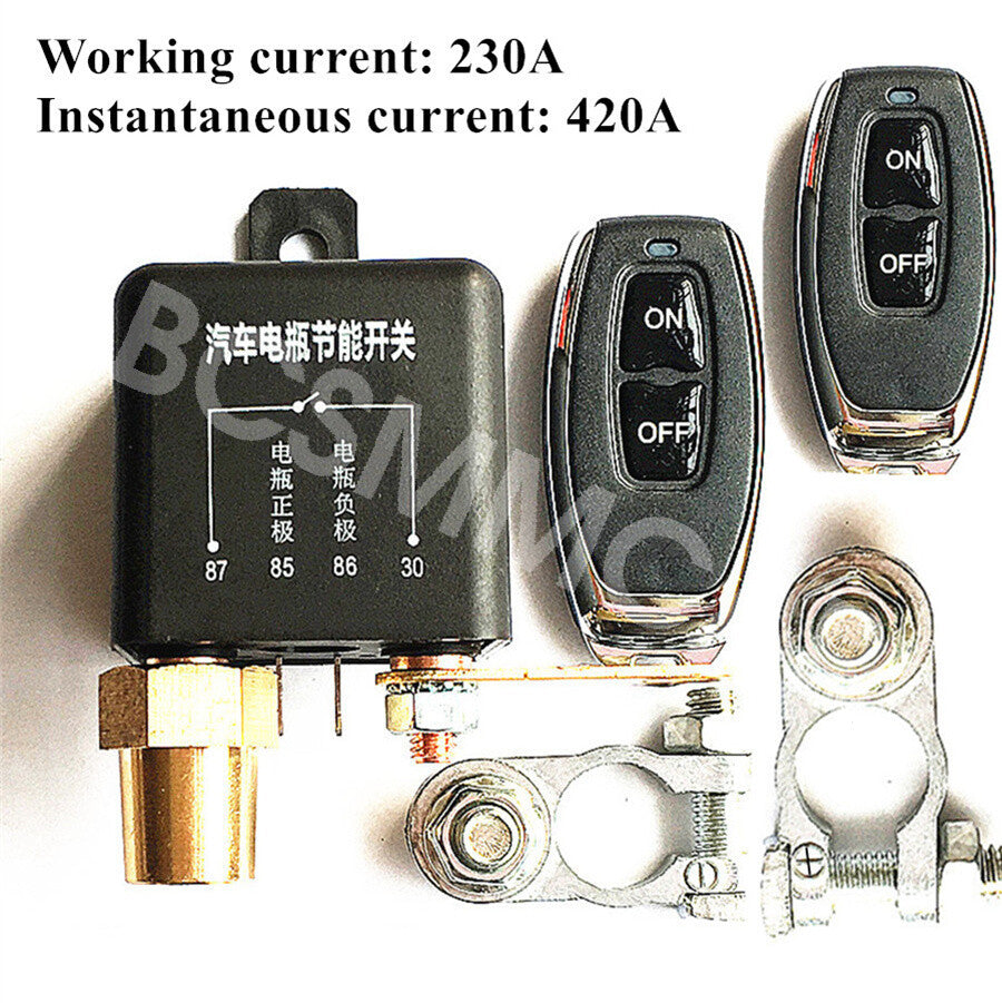 Battery Disconnect Switch Remote Control Anti Theft Kill Switch For Car Truck RV