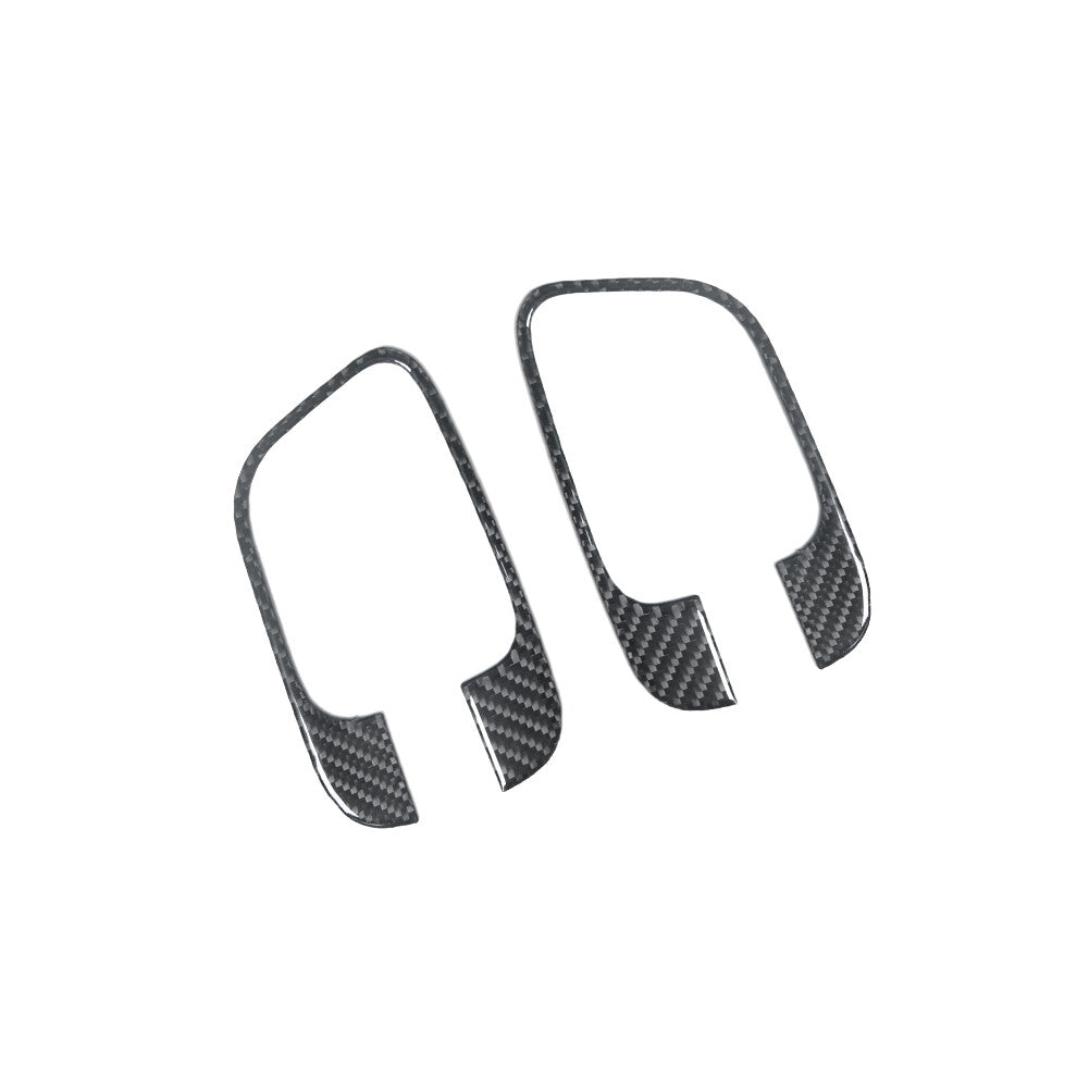 Carbon Fiber Front Door Handle Cover Trim Sticker for Chrysler 300 2005-2007
