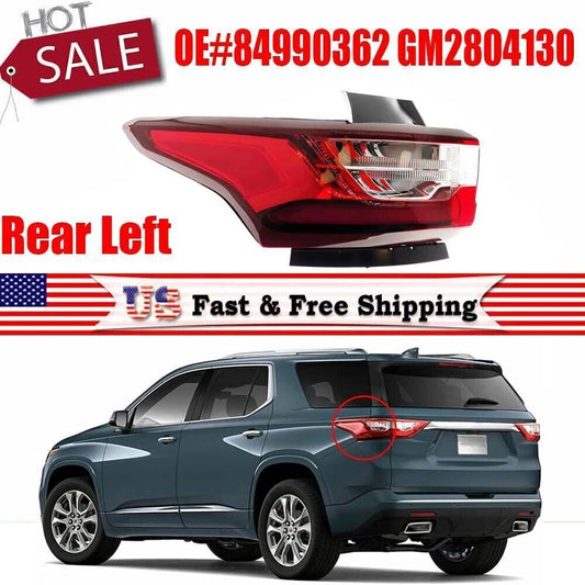 NEW 84990362 Left Driver side Rear Tail Light for Chevrolet Traverse 2018-2021