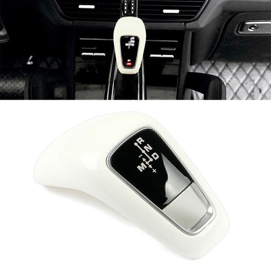 Fit for Porsche for Cayenne 2018-2021 2019 Car Interior Gear Shift Knob Cover Trim White